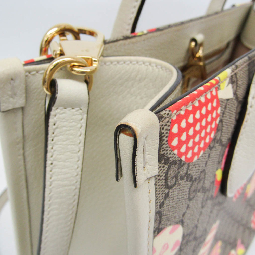 GUCCI Brown Leather Heart Shoulder Bag - Picture 9 of 16